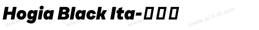 Hogia Black Ita字体转换